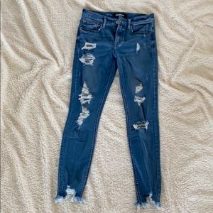 Express distressed jeans